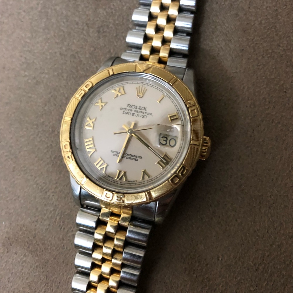 100% Authentic Box&Papers Rolex Datejust 16263 18k